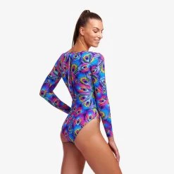 Funkita Ladies Peacock Paradise Long Shot One Piece 7 Funkita Ladies Peacock Paradise Long Shot One Piece -Swim Equipment Store FKS060L PEACOCK PARADISE 08