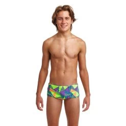 Funky Trunks Boys Sidewinder Trunks Cross Bars