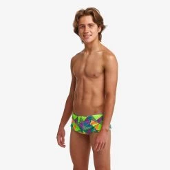 Funky Trunks Boys Sidewinder Trunks Cross Bars -Swim Equipment Store FTS010B CROSS BARS 10