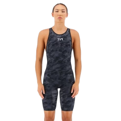 TYR Venzo Camo Black Closed Back Race Suit