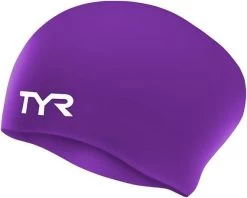 TYR Adult Long Hair Silicone Wrinkle-Free Swim Cap 12 TYR Adult Long Hair Silicone Wrinkle-Free Swim Cap -Swim Equipment Store lcsl 510 alt1