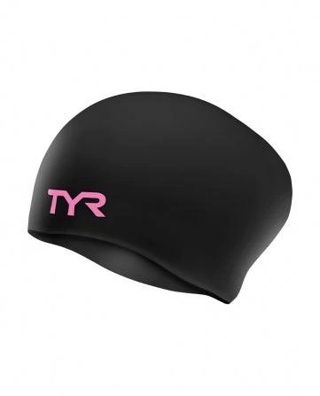 TYR Adult Long Hair Silicone Wrinkle-Free Swim Cap 9 TYR Adult Long Hair Silicone Wrinkle-Free Swim Cap - Image 9